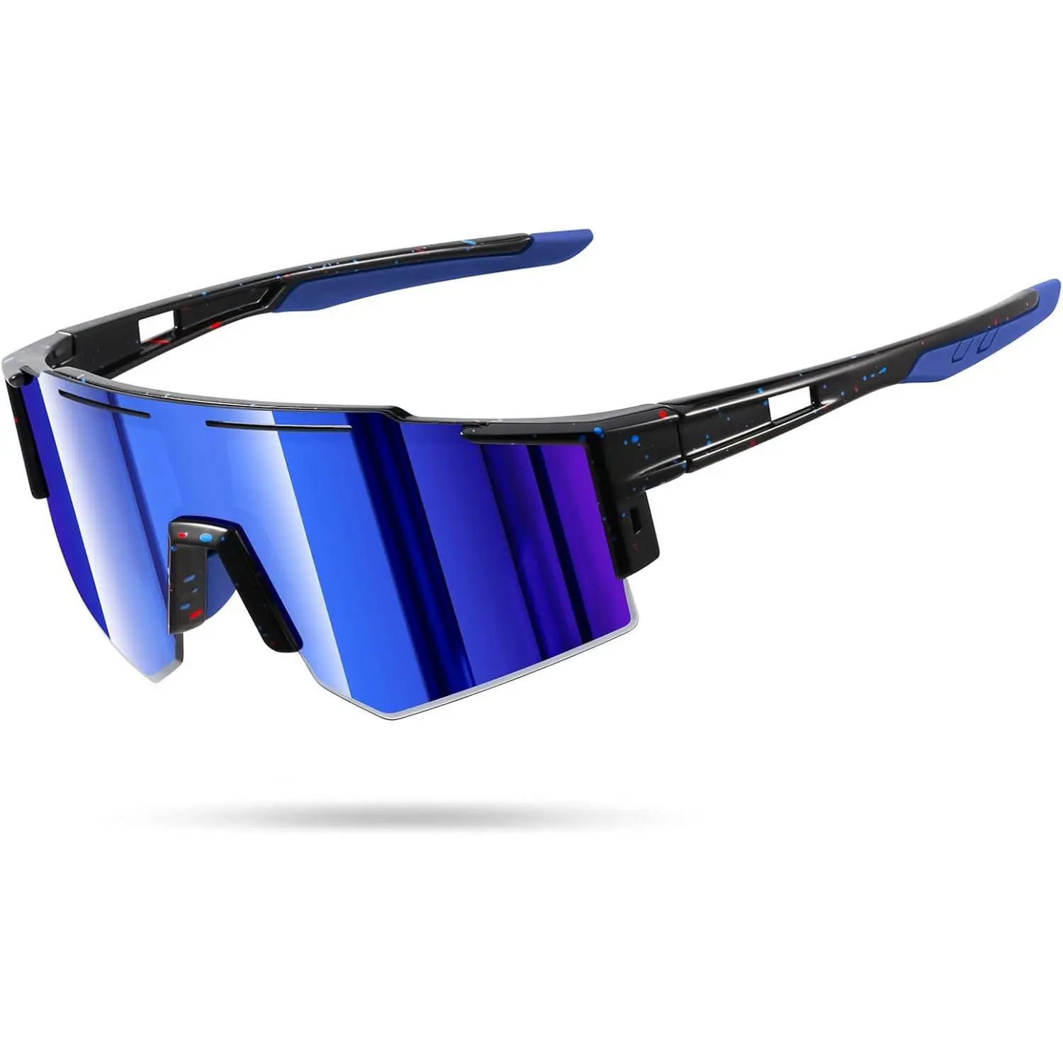 Oversize Kids' Sport Sunglasses with Anti-Fog PC Lenses, Soft Plastic & Rubber Frame, Full UV Protection for Baseball & Cycling