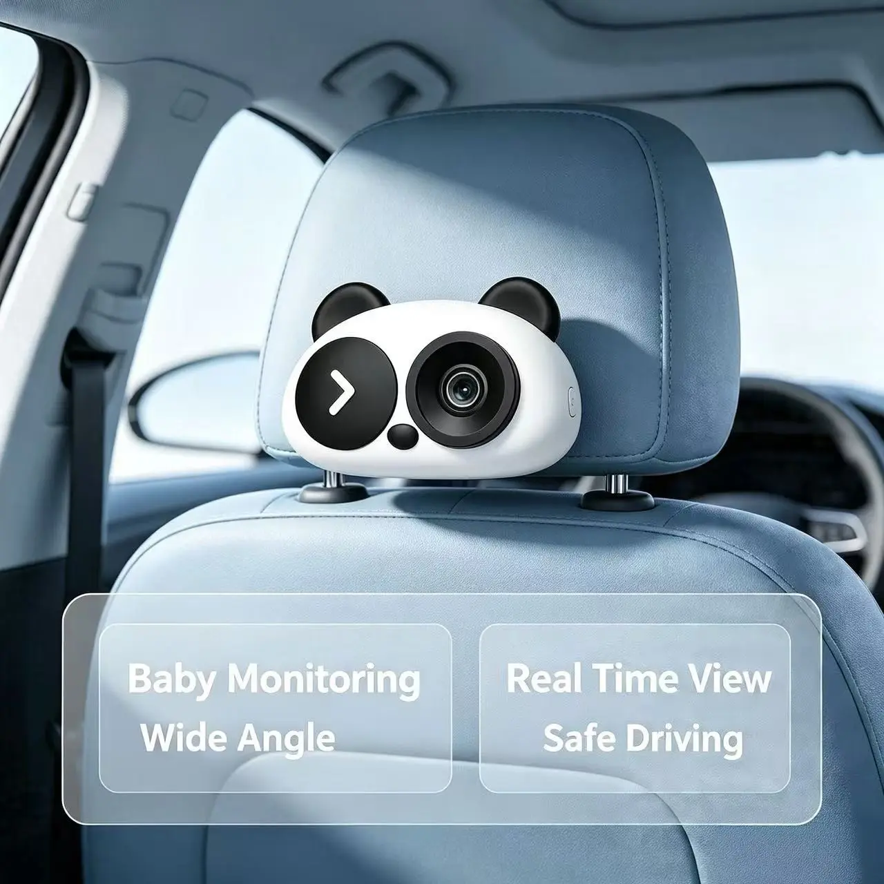 High-Definition Wireless Carplay Baby Stroller Interior Car Camera, 150° Wide Angle, Compatible with Car Displays, Split Screen Navigation, Plug-And-Play, HD Car Camera