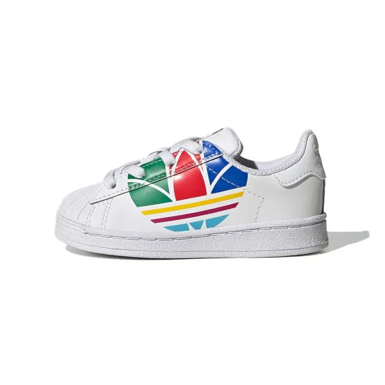 Adidas Superstar Pure K 'Colorful Trefoil - Cloud White' FW4017