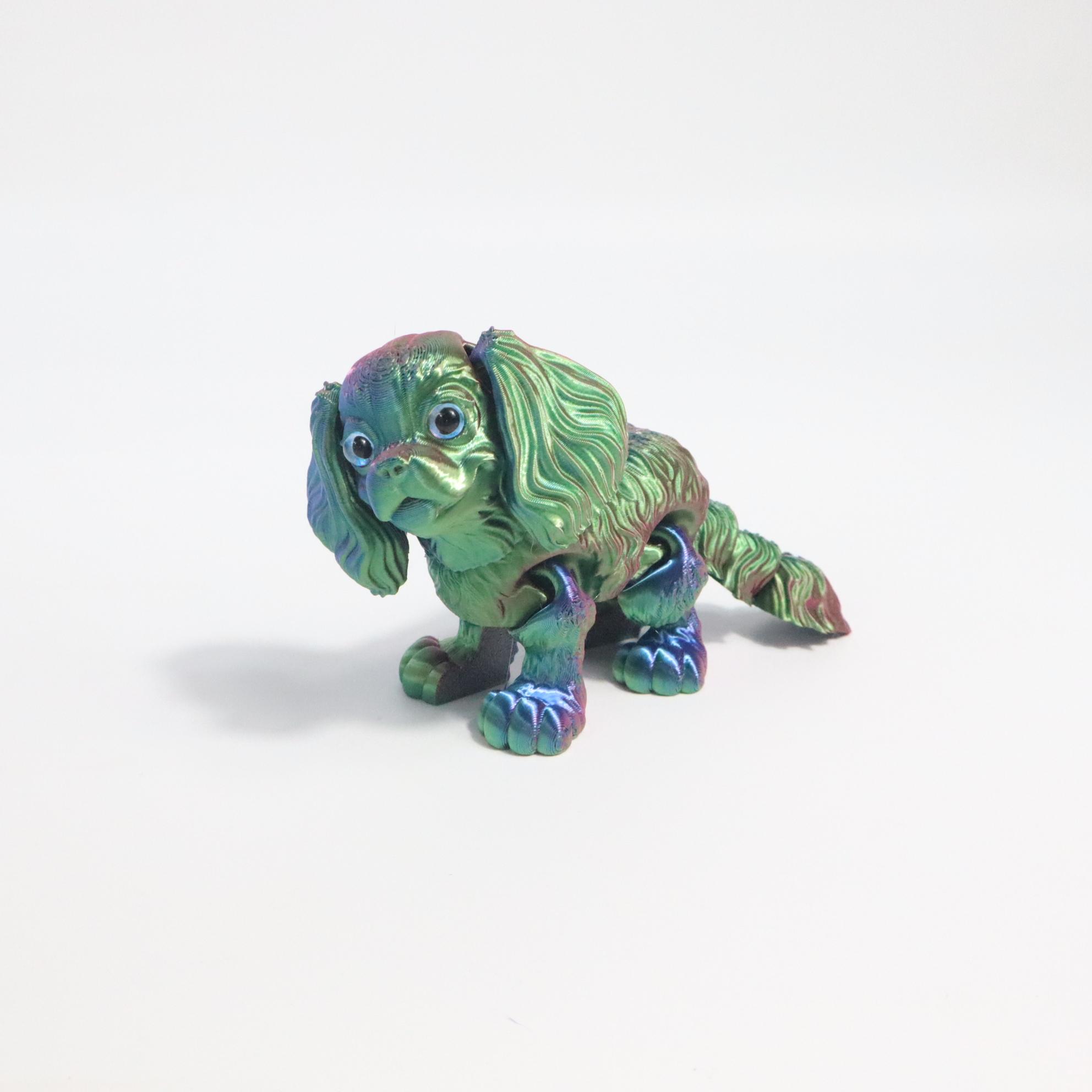 3D Printed Poodle Dog Figurine, Large & Small Sizes Available Decorative Fidget Figurine, Durable Plastic Material, Perfect Gift for Any Occasion, Articulated Fidget Figurines, Doll Figurines, Collectible Figurines