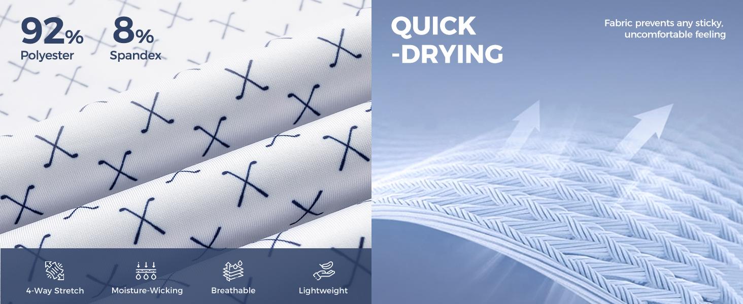 Willit Men's Golf Polo Shirts Short Sleeve Print Performance Moisture Wicking Casual Stretch Breathable workout tops