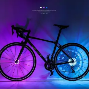 Bicycle Wheel Hub Light - Waterproof  LED Smart Colorful Flash Safety Warning Lights for MTB Road Bikes