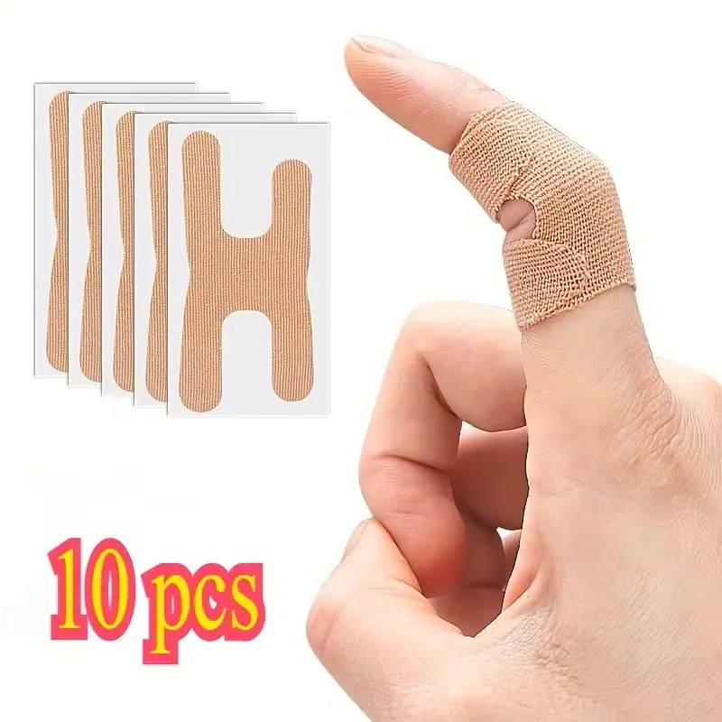 10pcs Finger Protection Patches, Self-Adhesive Tape, Ideal for Sports and Gym, Protects Fingers, Breathable Material