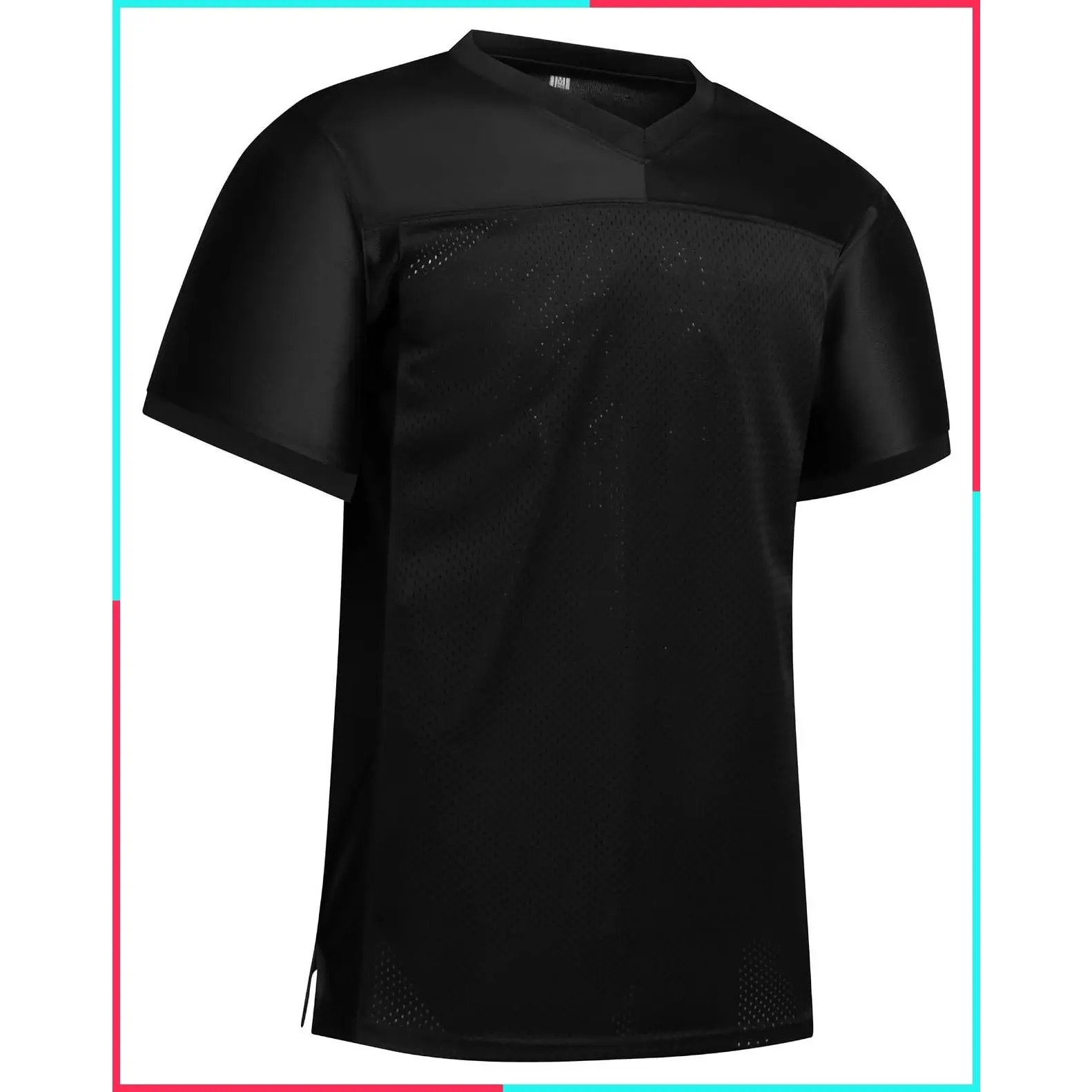 Unisex Blank Mesh Football Jersey, Athletic Practice Sports Uniform for Men and Women
