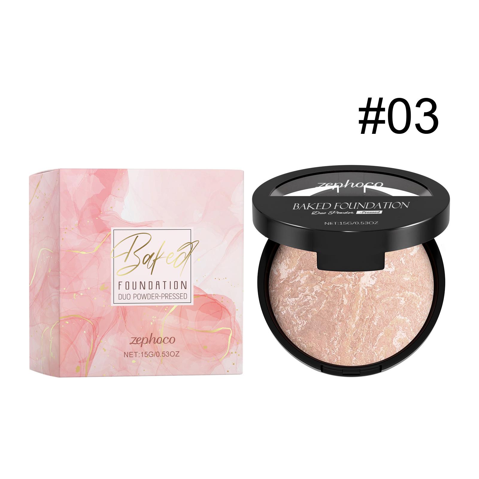 Concealer powder series, setting light and fit delicate mist makeup effect replenishment portable concealer powder