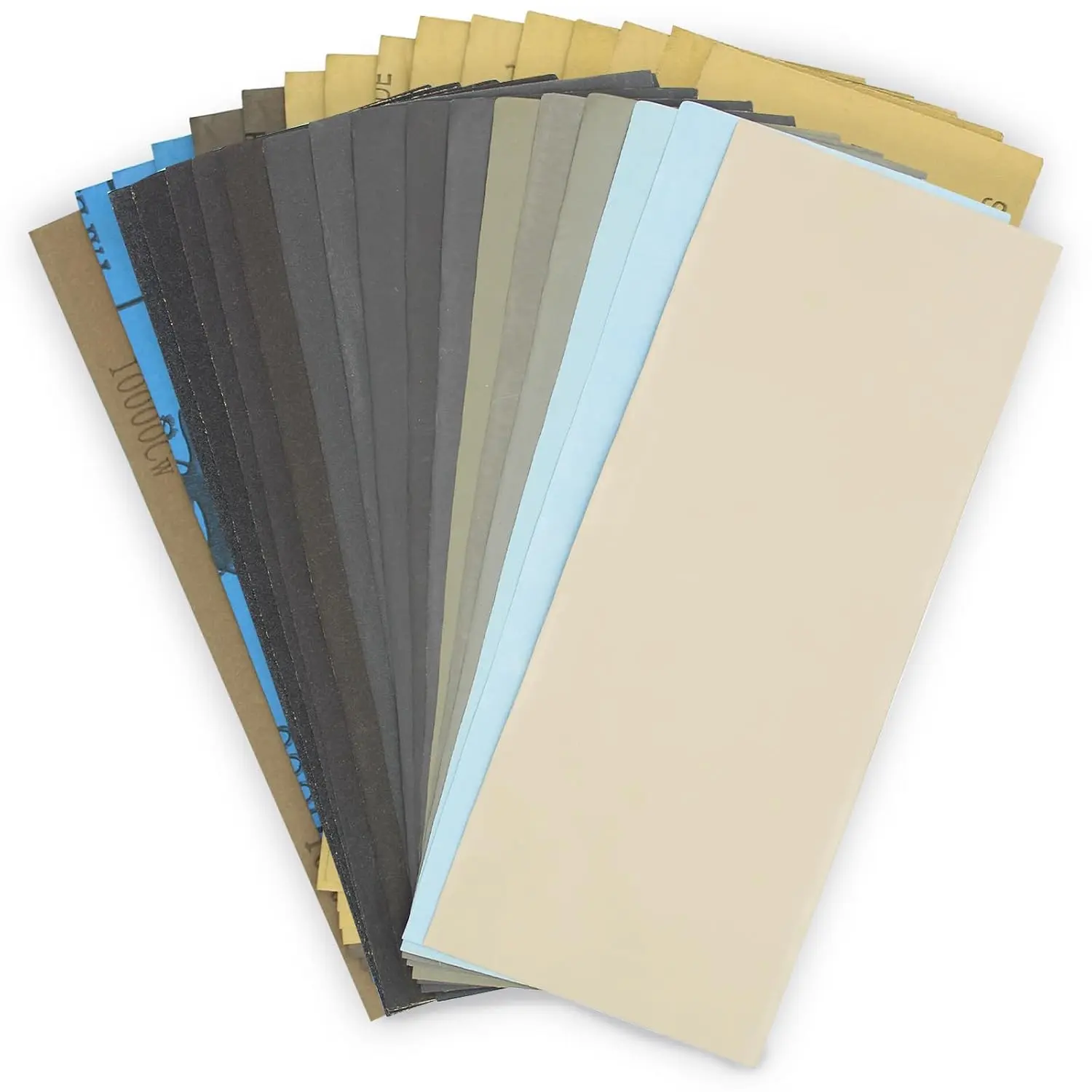 Ultra Fine Water Sandpaper.120 to 2000,3000,5000,7000,8000,10000  Grit Sanding Paper,Abrasive Paper for  Furniture Finishing, Automotive Polishing, 9 x 3.6 Inches