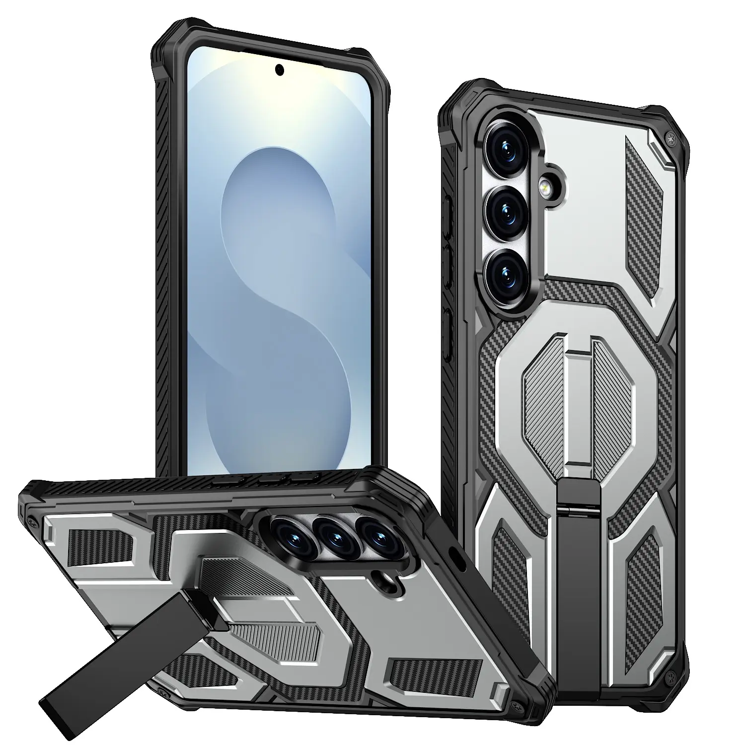 Samsung S25fe Car Mount Phone Case, Magnetic Charging Protective Cover, Durable Design for Samsung S25fe, Perfect Fit & Secure Hold