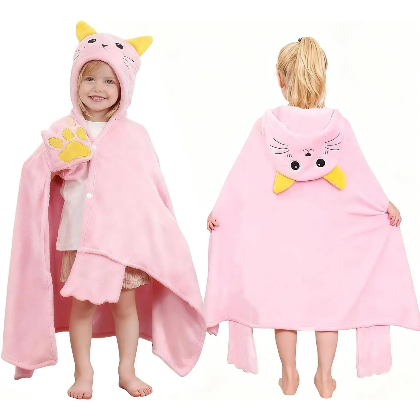 Wearable Blanket Hoodie,Adult  Hooded Blanket for Birthday Halloween and Christmas