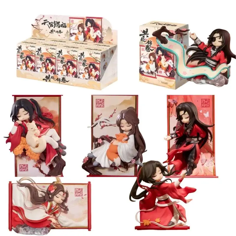 Genuine Heaven Official’S Blessing Tian Guan Ci Fu Scroll Series Blind Box Hua Cheng Xie Lian Model Anime Peripheral Decor Gift