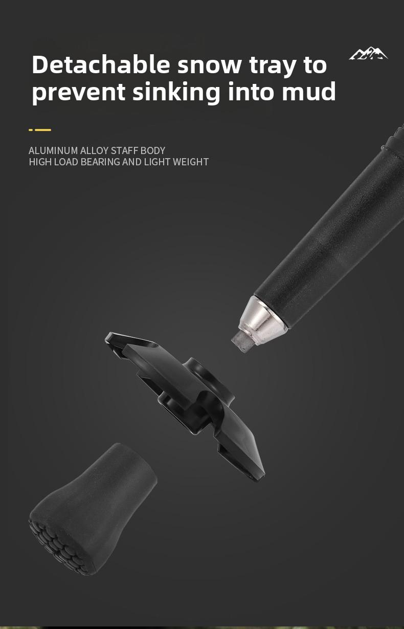 Abuda Outdoor Hiking Poles, Ultra-Light External Lock, 7075 Material, Trekking Poles, Walking Sticks, Walking Poles