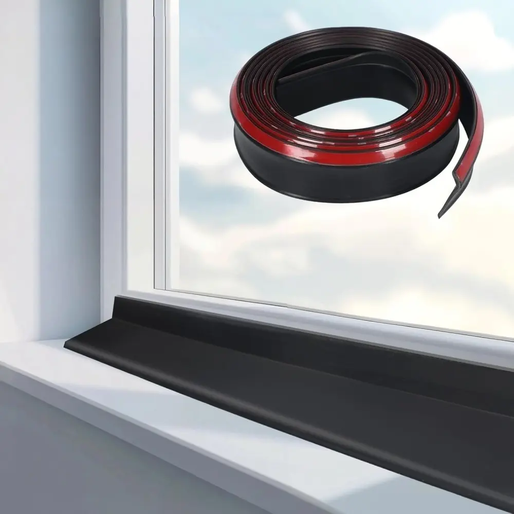 Self-Adhesive Rubber Rain Guard, Flexible Door Waterproof Cover, Easy Installation, Suitable for Sliding Windows, Balcony, Shower