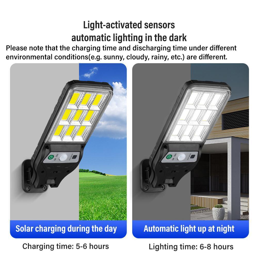 Solar Powered Outdoor Light, Motion-Sensor Outdoor Wall Light, Solar Street Lamp, Street Light with Remote Control 3 Modes for Yard, Garden, Street, Fence, Gazebo, Solar Lights Outdoor Solar Powered Outdoor Light, Motion-Sensor Outdoor Wall Light, Solar Street Lamp, Street Light with Remote Control 3 Modes for Yard, Garden, Street, Fence, Gazebo, Solar Lights Outdoor