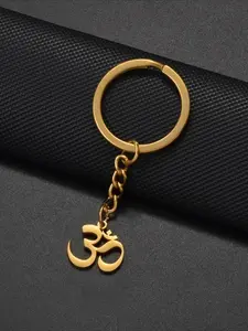 1pc KeyChains Yoga Hindoo Hindu Buddhist OM India Religion Punjab State Sikhism Tamil Gloriosa lilies Flowers Jewelry KeyRing