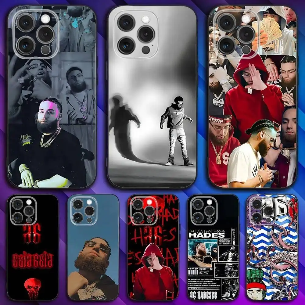 Rapper H-Hades 66 Phone Case For iPhone 17,16,15,14,13,12,11,Pro,Max,Plus,16E,Samsung Galaxy S26 S25 S24 S23 S22 Soft Black Case
