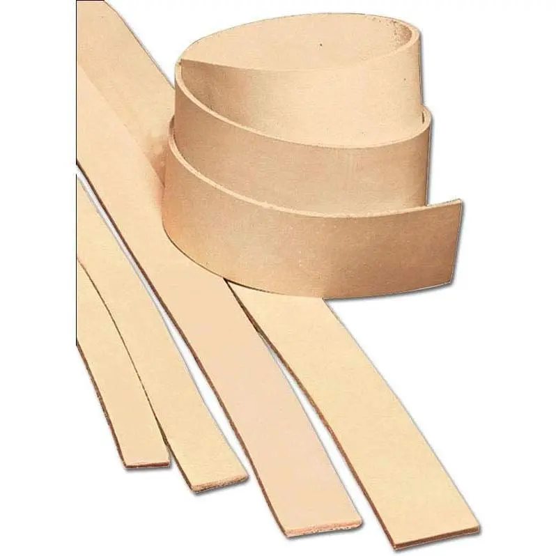 Heavyweight Natural Cowhide Leather Strip (2" (51 mm) x 50 in (1.3 m))