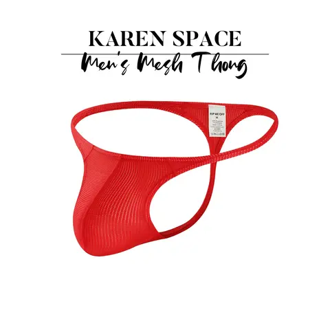 1Pc Low Rise Solid Narrow Band Men Thong, Breathable Comfy Underwear, Breathable Soft Mesh, T-back Hip Shaping Bikini Underwear for Home, Sports & Party, Breathable G String, Breathable Undergarments