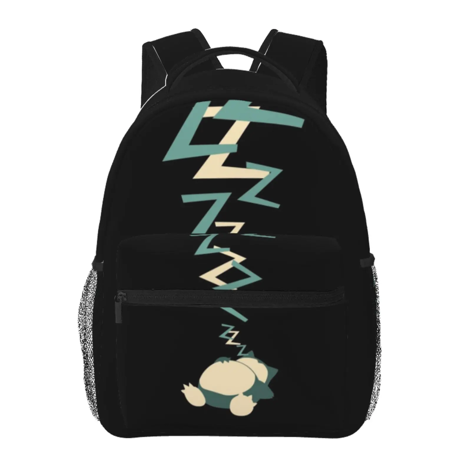 Anime snorlax4 Printed Backpack, Cute School bag for Girls Boys Teens, Cartoon Backpacks Kawaii Kids Lightweight backpack with adjustable straps Bookbag, Travel, School, College, Work, Backpack, Daily Use