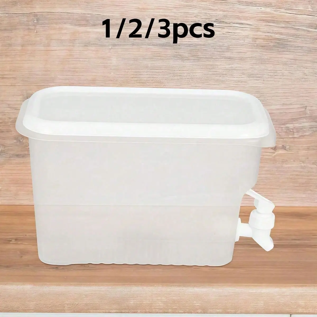 3.5L Plastic Beverage Dispenser with Faucet, Wide Mouth Narrow Body Container, Ideal for Fruit Tea, Lemonade, Refrigerator and Party Use