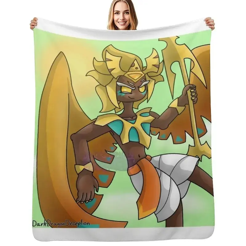 Golden Cheese Cookie (Cookie Run Kingdom) Throw Blanket Reusable Durable Soft Blanket for All Seasons