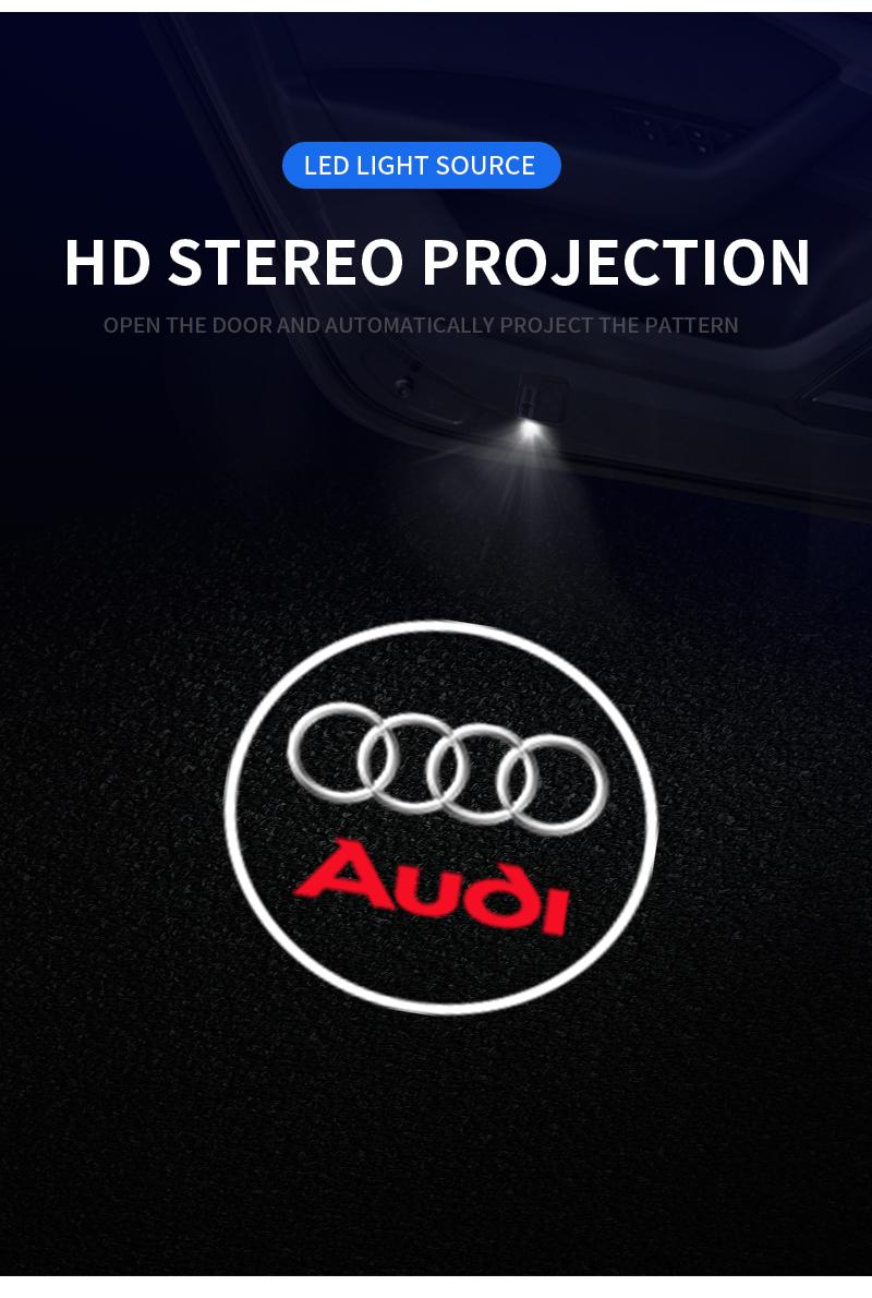 Car Led Courtesy Door Logo Projector Customize Lamp For Audi
