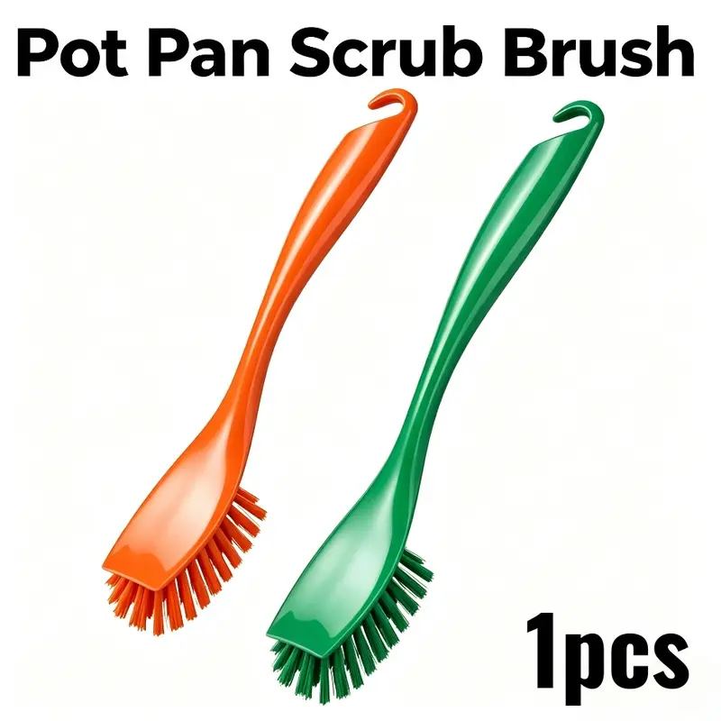 Dish Brush Kitchen Cleaning Brush Pot Pan Scrub Brush with Handle