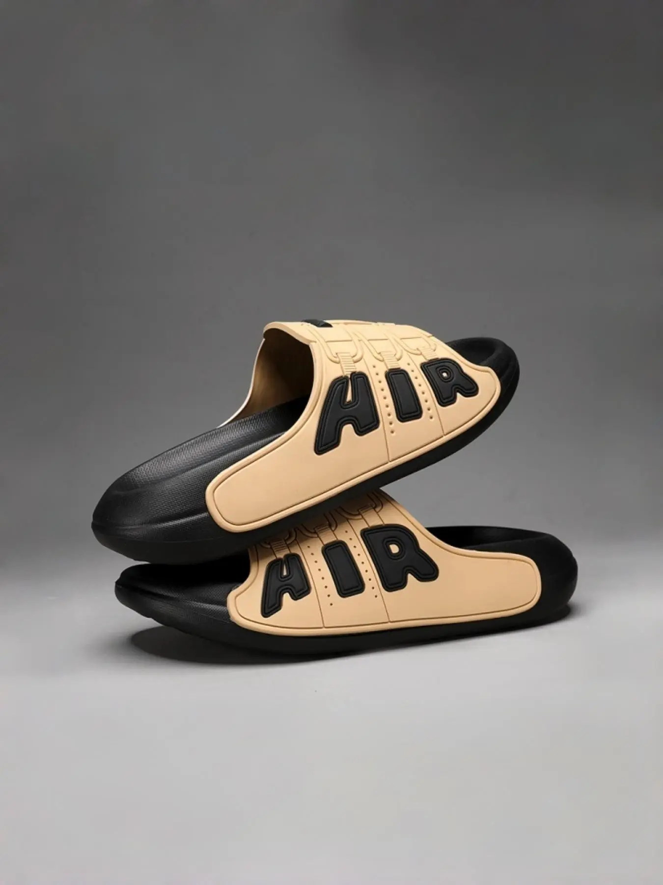 Men's Fashion Slip-On Sandals, Lightweight Comfortable Summer Beach Shoes, Durable Outdoor Footwear, Soft and Easy to Wear