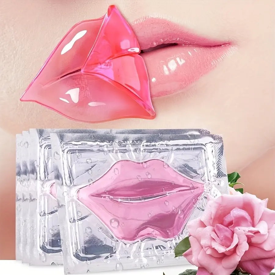 12-Piece set Hyaluronic Acid Lip Sleeping Mask Set, Moisturizing Hydration Anti-Chapping Sleep Patch, Lip Care Nutrient Gift Box for Women