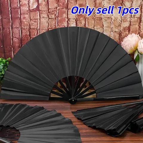Bamboo Rattan Fan, Folding Hand Fan, One-Sided Tai Chi Kung Fu Fan, High-End Children Performance Dance Fan, Authentic Martial Arts Accessory, Decoration Items, Chinese Fan