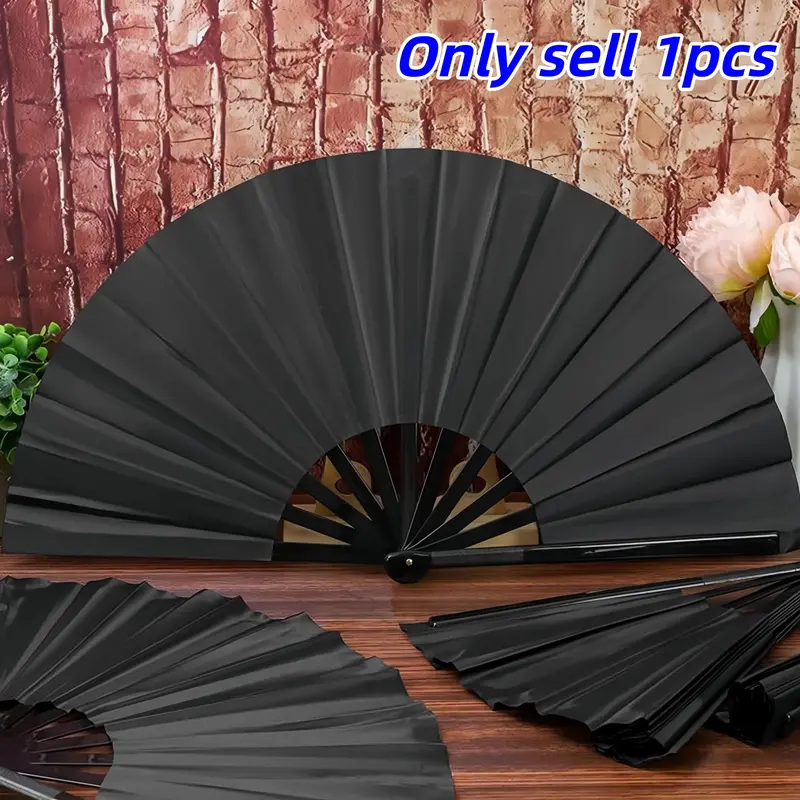 Bamboo Rattan Fan, Folding Hand Fan, One-Sided Tai Chi Kung Fu Fan, High-End Children Performance Dance Fan, Authentic Martial Arts Accessory, Decoration Items, Chinese Fan