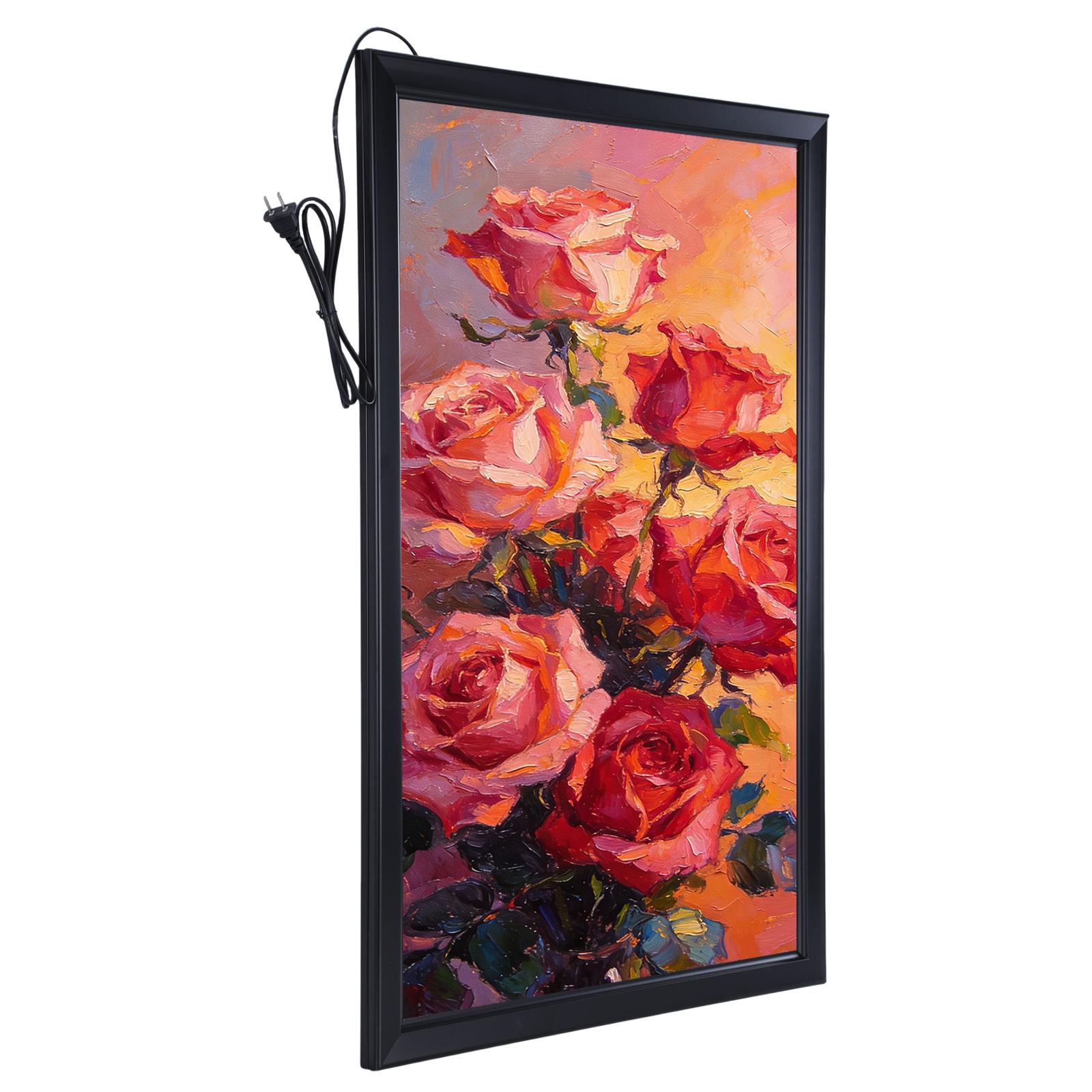 Wall Mounted LED Lightbox 15.7 X 23.6in/ 23.6 X 35.4in LED Movie Poster Frame Backlit Picture Frame with Dimmer Switch for Paintings & Pictures Digital Signage Display NEW