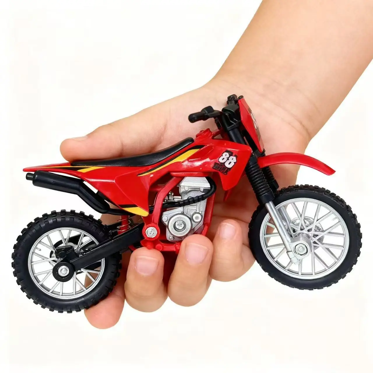 Mini Off-Road Motorcycle Alloy Model, Detailed Engine and Tire, Shock Absorber, Desktop Decor, Motorcycle Enthusiast Collection, Boy's Birthday Gift
