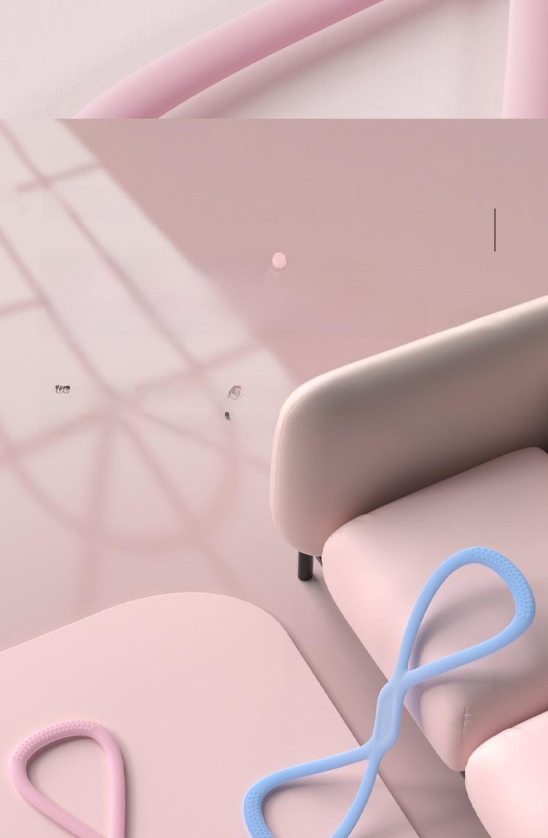 Women Workout Home Exercise Equipment Waist Back Stretching Resistance Band Gym Strength Training Set