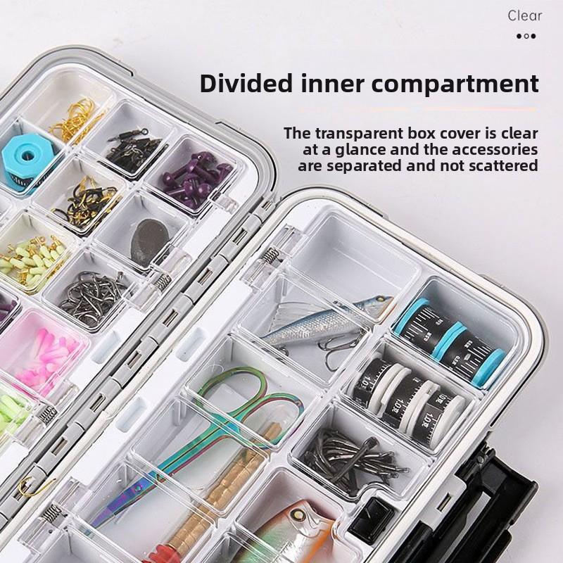 Fishing Accessories Box Storage Tool Box Fishing Tackle Soft Bait Hook Storage Box Fishing Tackle Accessories Box Lead and Leather Box stuff