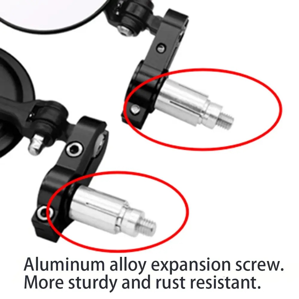 Motorcycle Electric Bike Rearview Mirror Adapter, Handlebar Plug Expansion Screw, M6/m8 Tube Set, Motorcycle Accessories