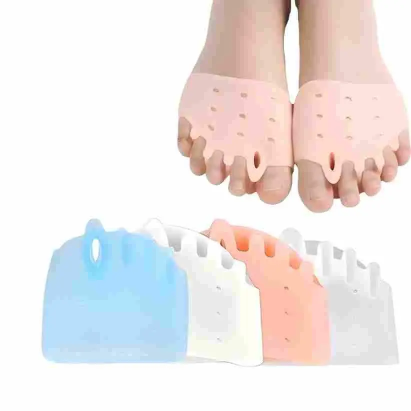 Silicone Toe Separators for Foot Care - Flexible, One-Size Gel Pads, Hallux Relief, All-Day Wear Toe Straightener & Spacer for Women