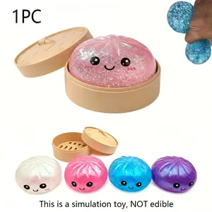 Glitter Dumpling & Rui Rui Squishy Simulation Toy. Made of soft TPR material, this squeeze fidget toy helps relieve stress. It comes with a steaming box, perfect for summer leisure, daily play and gifting to kids and anime fans#SummerWins #DealsForYouDays