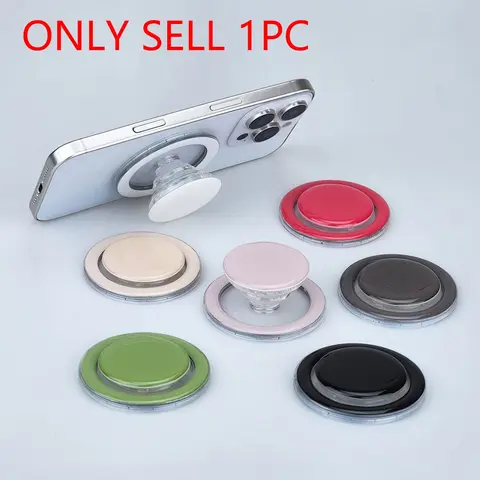 Pure Color Magnetic Phone Air Cushion Stand, Retractable Foldable Magnetic Phone Holder, Universal Mobile Accessory for Daily Use, Stable Phone Holders, Magnetic Cellphone Stand, Cell Phone Mounts