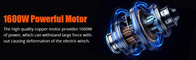 GARVEE Electric Hoists: 2200lbs & 1760lbs Models, 39FT Lifting Height, 1600W Power, Remote Control Features, Perfect for Garage, Warehouse, and Factory Use with Durable Steel Wire Winch Design.