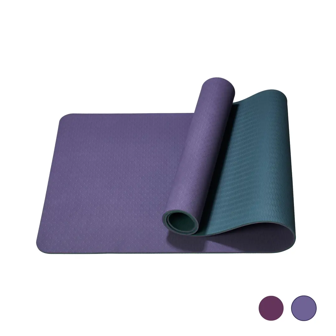 TPE Foam Yoga Mat, 72x24 in Anti-Slip Grip Shock-Absorbent Mat for Home Workouts & Yoga/Pilates