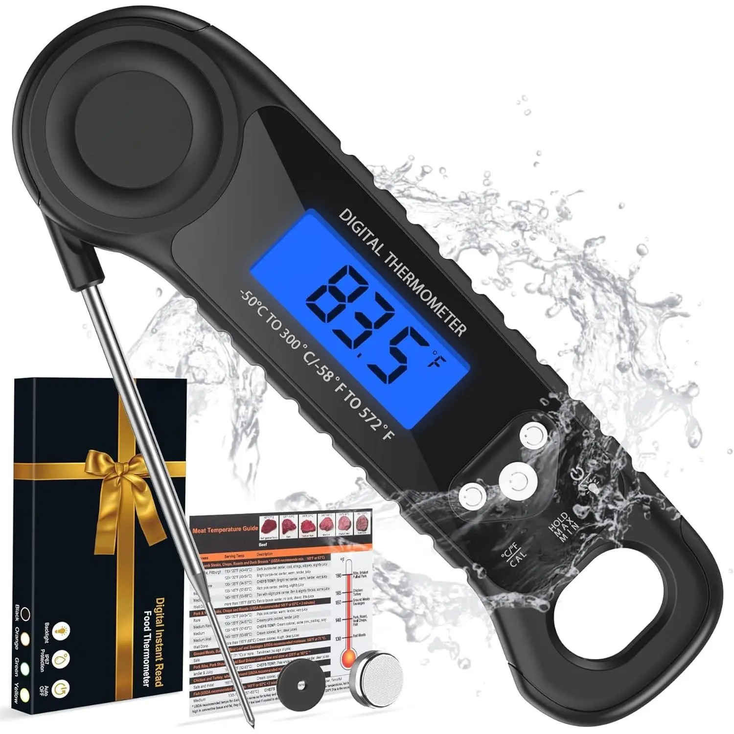 Meat Thermometer Digital,  Read  Thermometer for Cooking, Grilling, Baking, Frying & Candy Making, Essentials Kitchen Gadgets Accessory, Gifts for Men Women Dad Mom Birthday