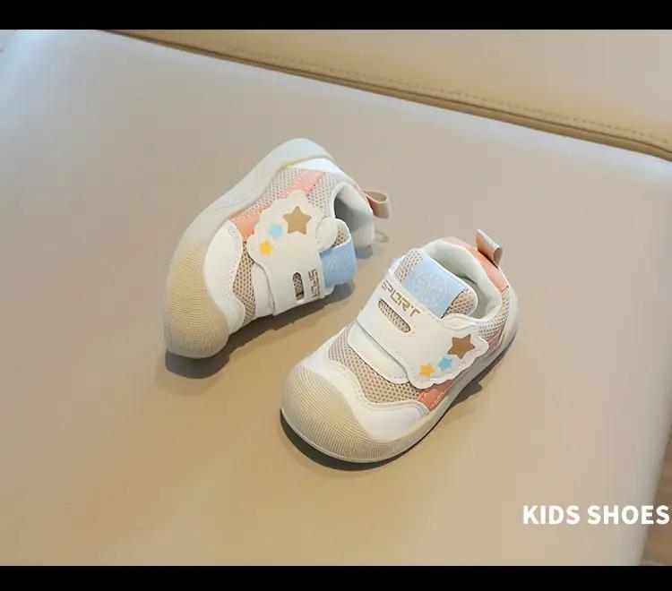 NewNewBaby First Walkers Non-Slip Shoes |             Soft Sole Toddler Sneakers for Boys & Girls,Cute Cartoon Beige/Pastel Shoes - Breathable, Cushioned, - Lightweight Toddler Trainers for Little Walkers