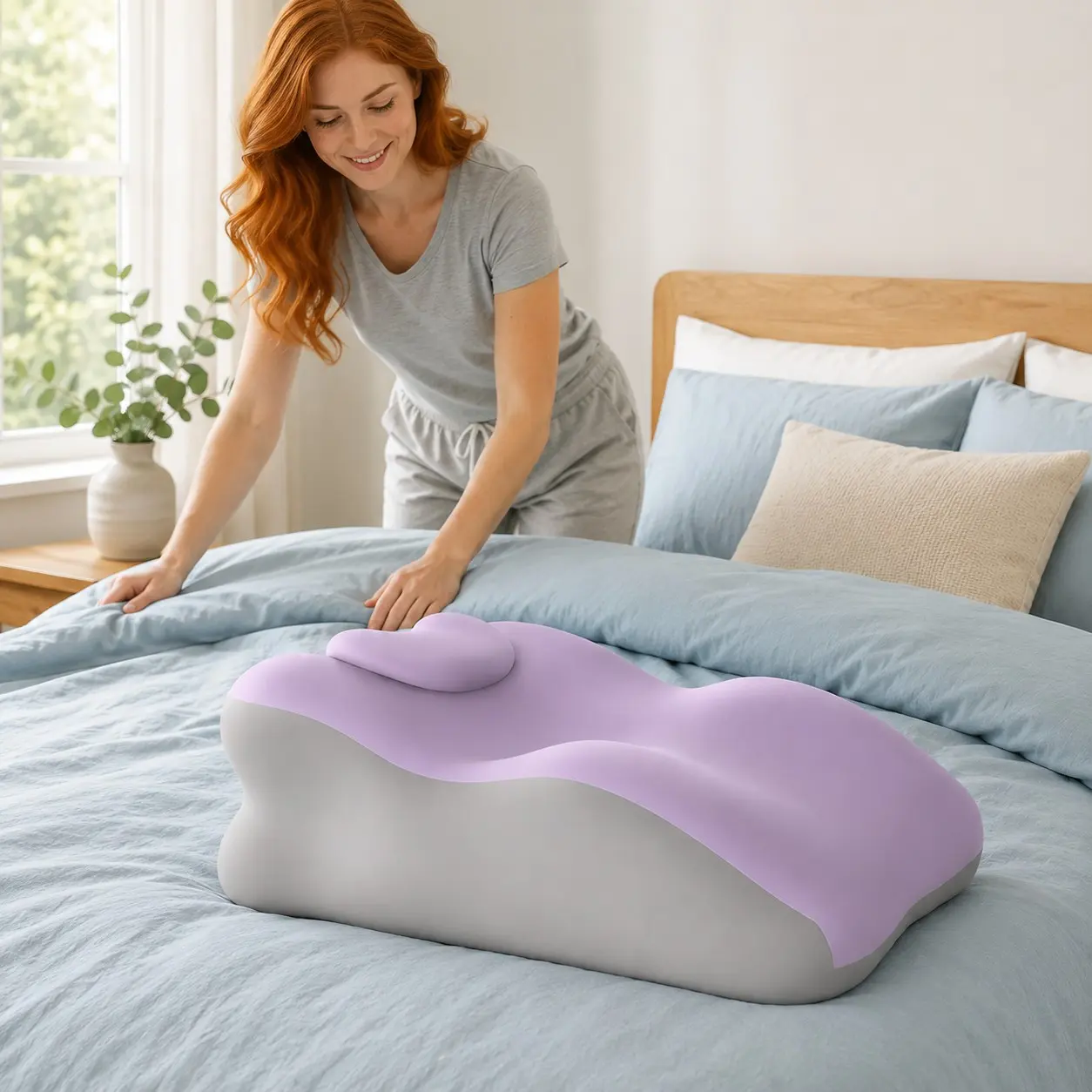 Living Room Bed Head Cushion Set, Comfortable Lumbar Support Pillow, Durable Soft Material, Easy Care, Home Use Pad Cdxz-47