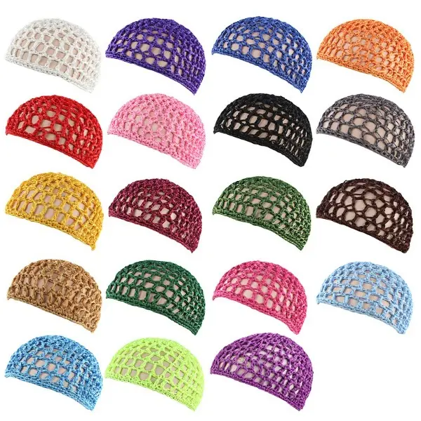 10Pcs Women'S Crochet Hair Net Caps, Soft Mesh Sleep Caps with Stretch Design, Hair Wrap Covers for Braids, Wigs And Curly Hair, Comfortable Head Cover Additions for Night And Daily Use