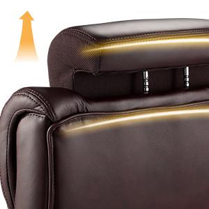 ARCH 800lbs Large Size Executive Office Chair for Heavy People Big and Tall Office Chair with Adjustable Headrest 360 Swivel Desk Chair with Heavy Duty Casters Computer Home Office Chairs (Brown)