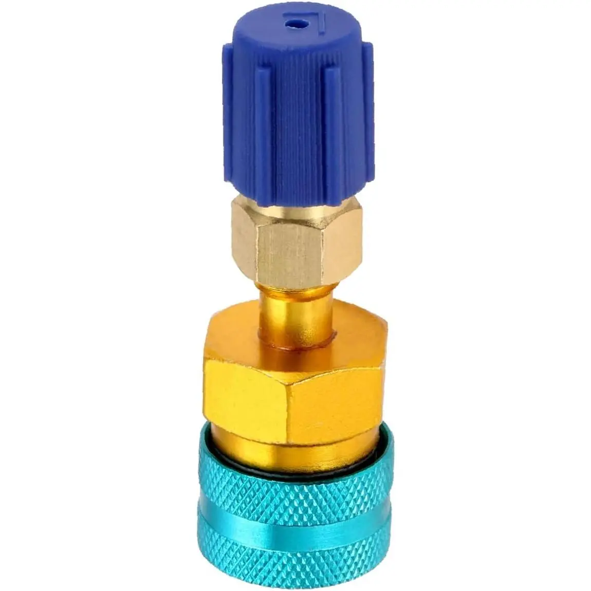 R1234YF Low Side Quick Coupler Adapter Kit,R1234yf to R134a Quick Coupler | Low Side Connector Conversion Set for  Air Conditioning Refrigerant HVAC Recharge System