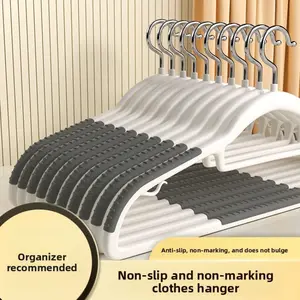30PC 20PC 10PC Fish-Mouth Hangers for Clothing Stores, Home Use, Non-Slip, Thickened, Wholesale, Double Hangers for Children's Clothes, Home Use