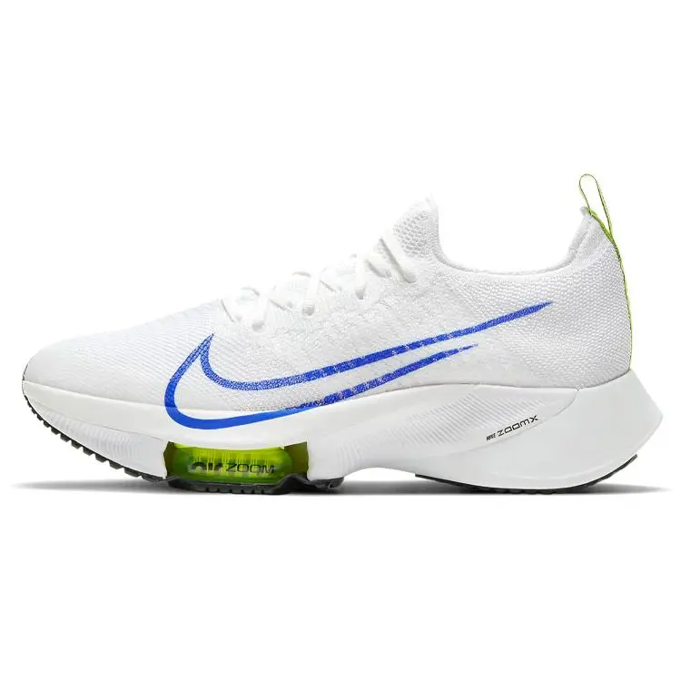 NIKE Men's Air Zoom Tempo NEXT% Flyknit Running Casual Trainers - 'White Racer Blue' CI9923-103