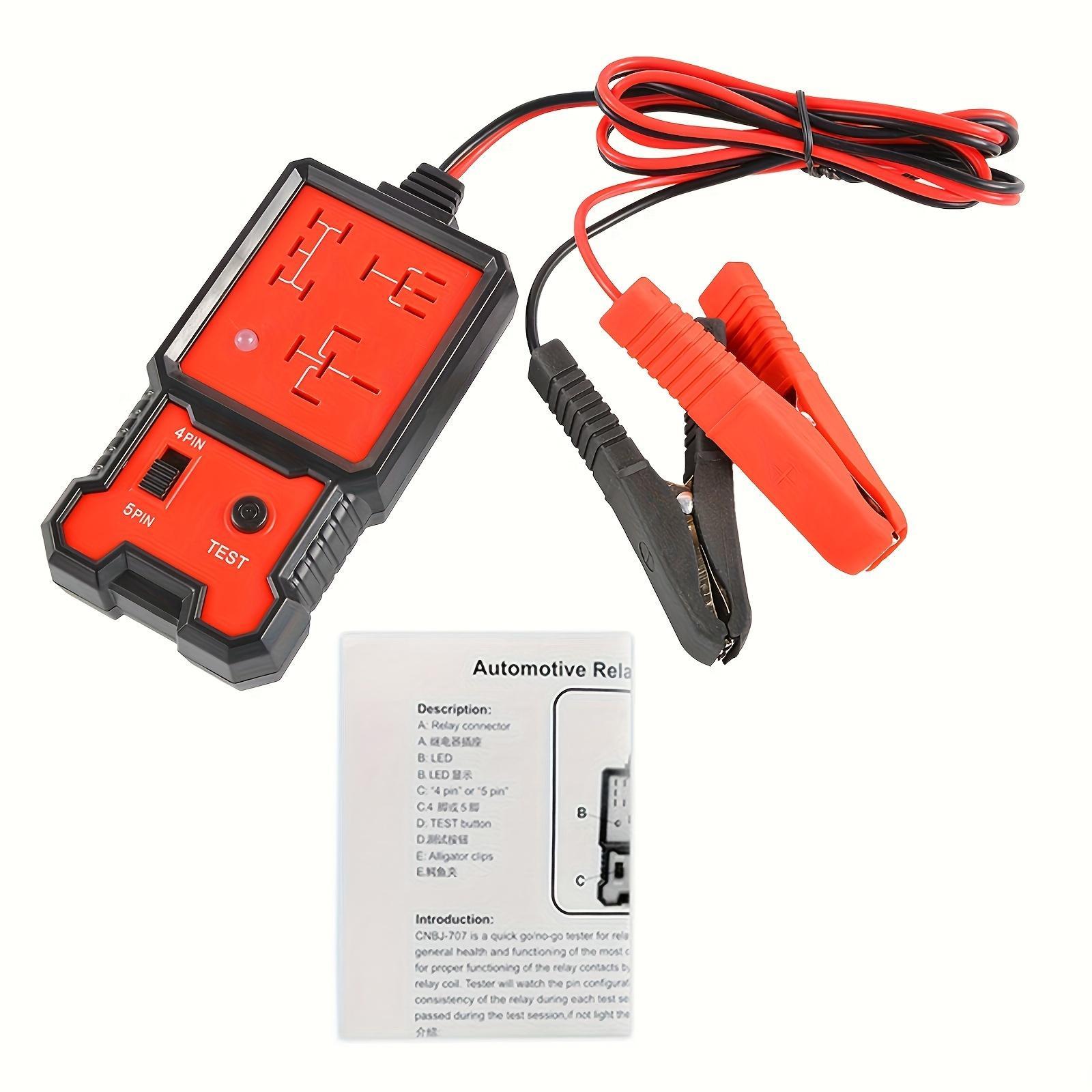 Universal 12V LED Indicator Light - Car Battery & Relay Voltage Tester, Checker for Vehicles, Essential Car Accessory