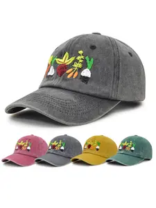 Adjustable Washed Embroidered Baseball Cap, Unisex Casual Sports Hat, All-Season Design, Lightweight and Comfortable