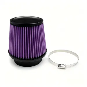 76mm Air Filter High Flow Cold Air Intake, Universal Vehicle Air Filters, Car Accessories, Af014 Model, PU Material